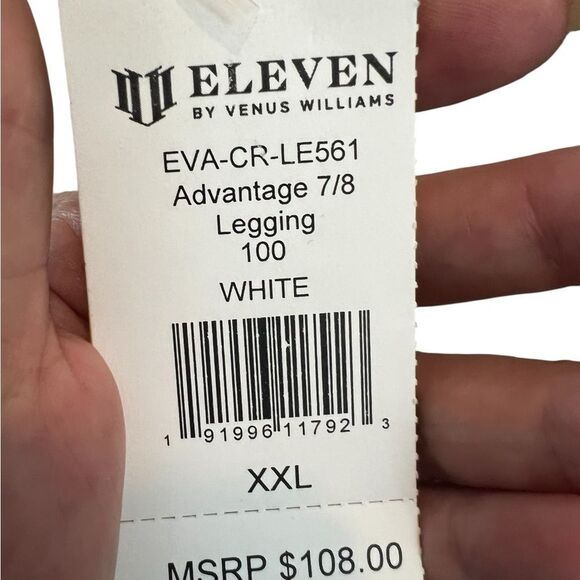 elVen by Venus Williams White Waffle Texture leggings. New with tags NWT - Picture 5 of 12